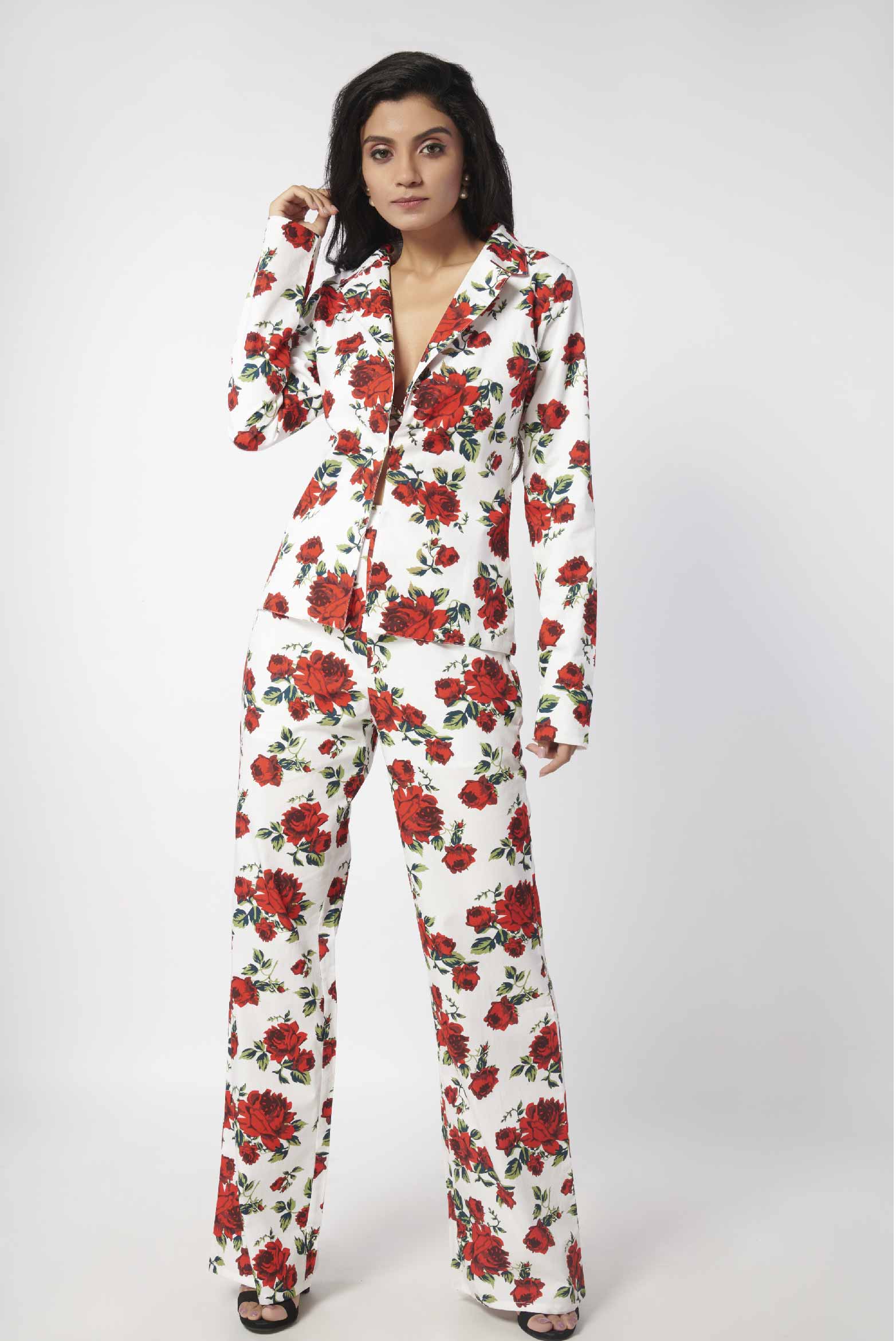 Rose Printed Trousers