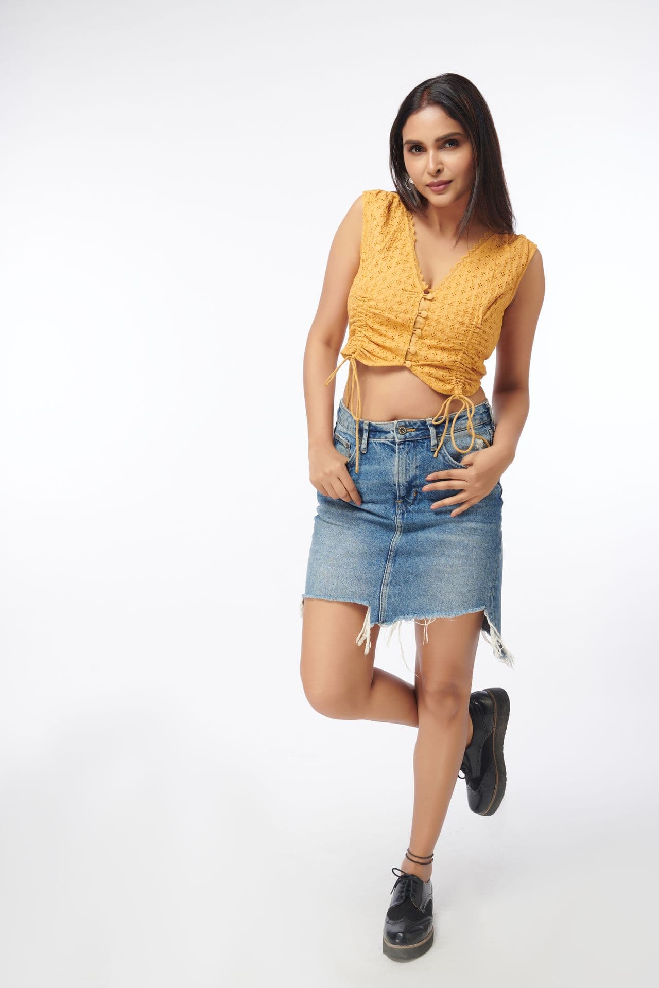 Broderie Corset Top