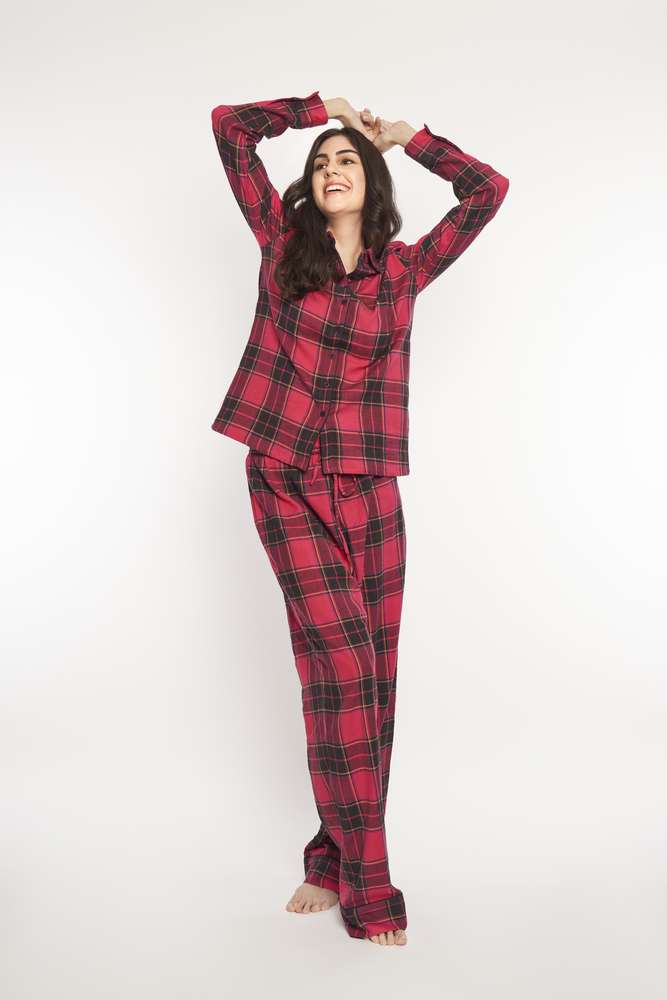 Red Checked PJ Set