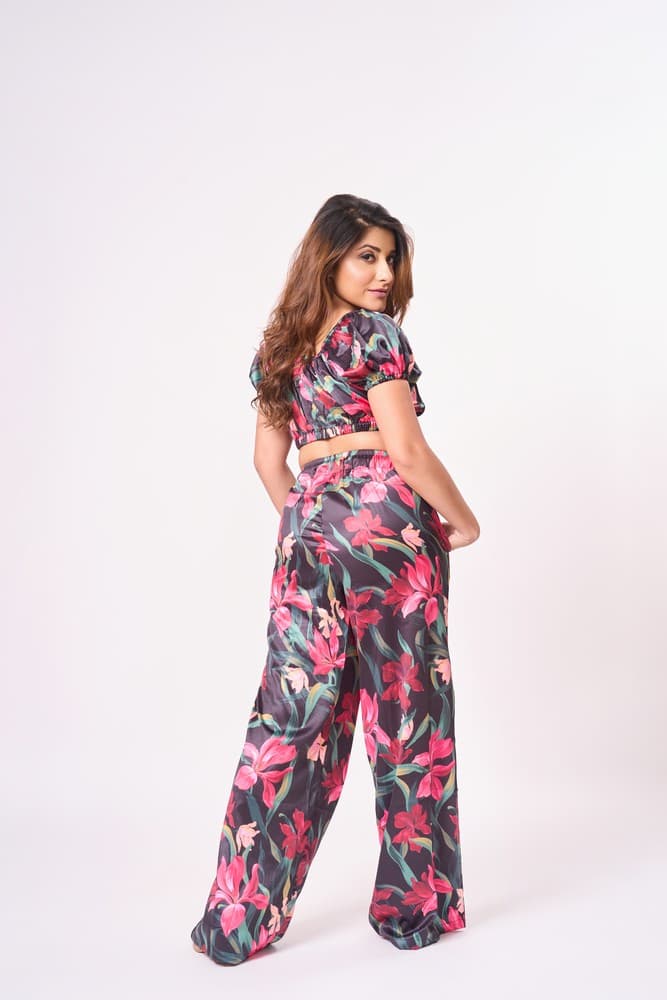 The Jungle Printed Satin Co-ord