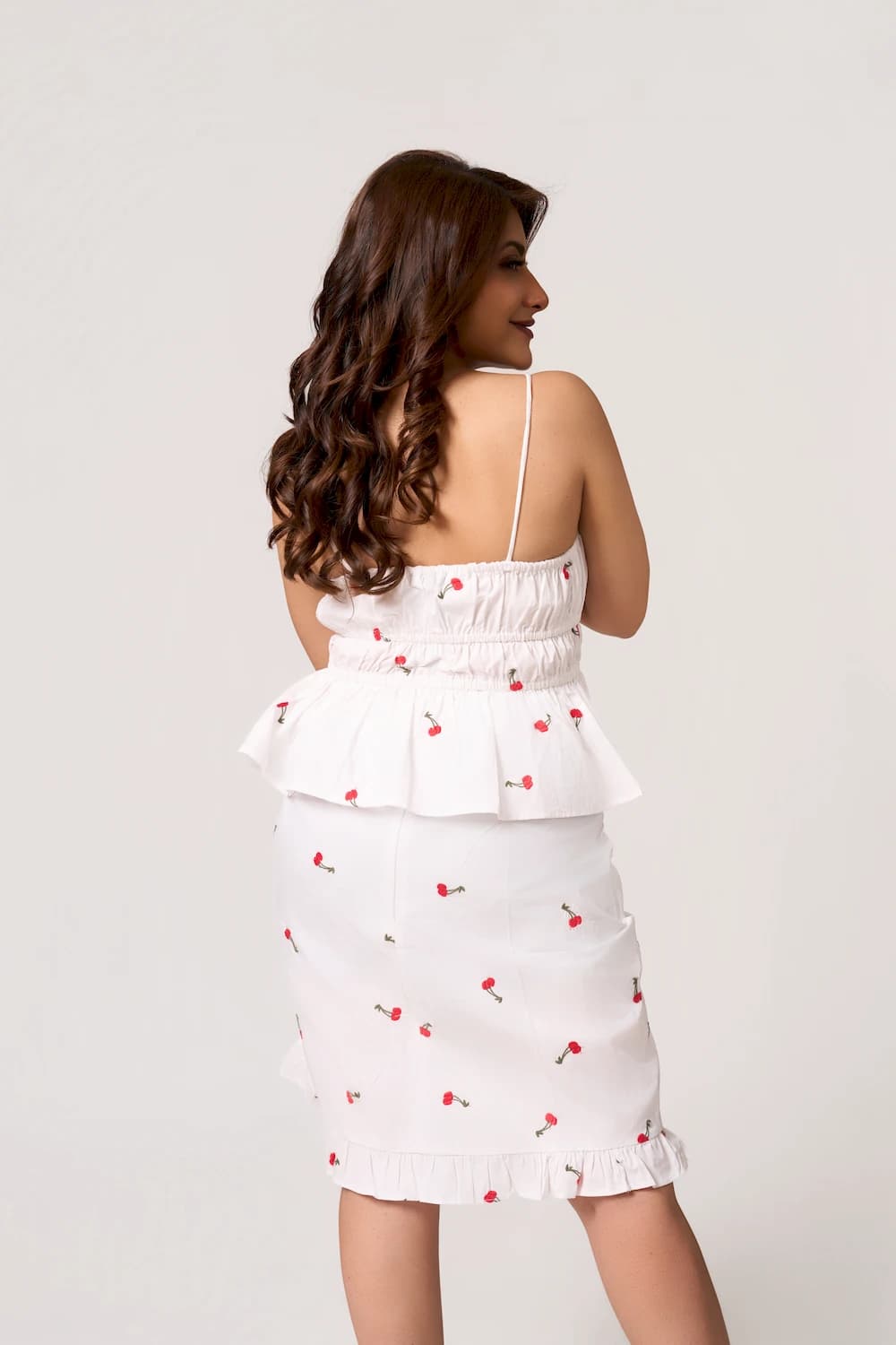 The Cherry Embroidered Strappy Top
