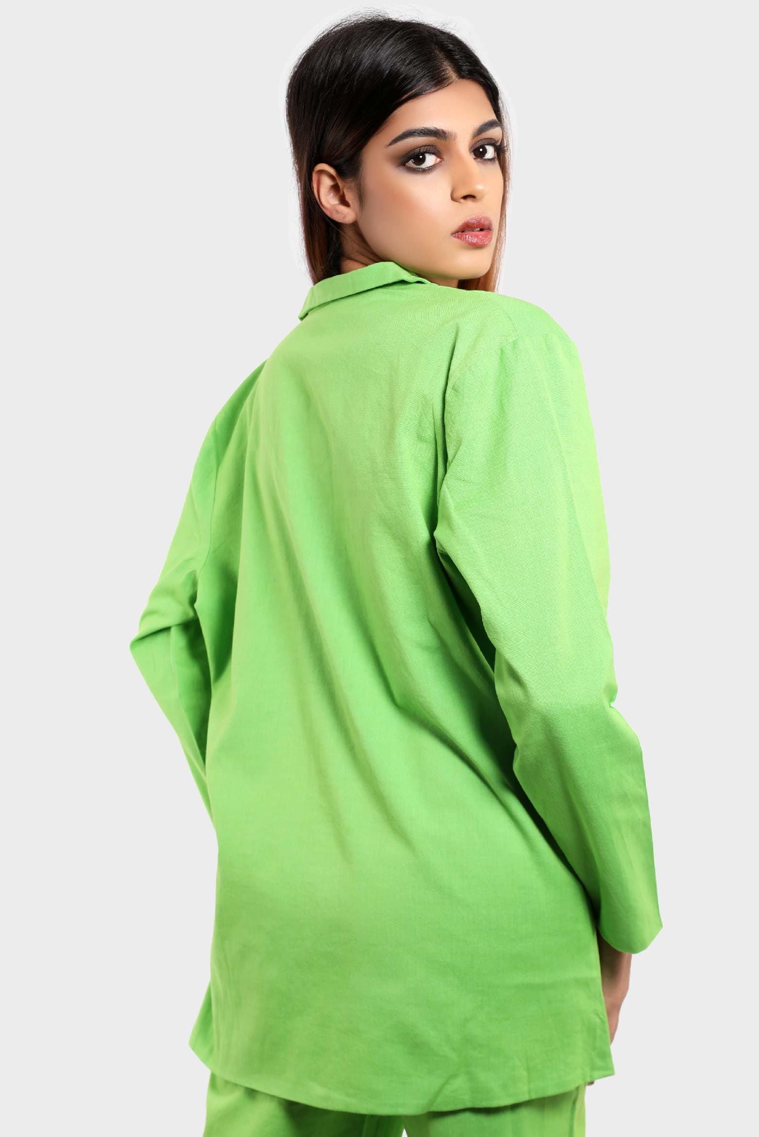 Floral Broderie Crop Shirt