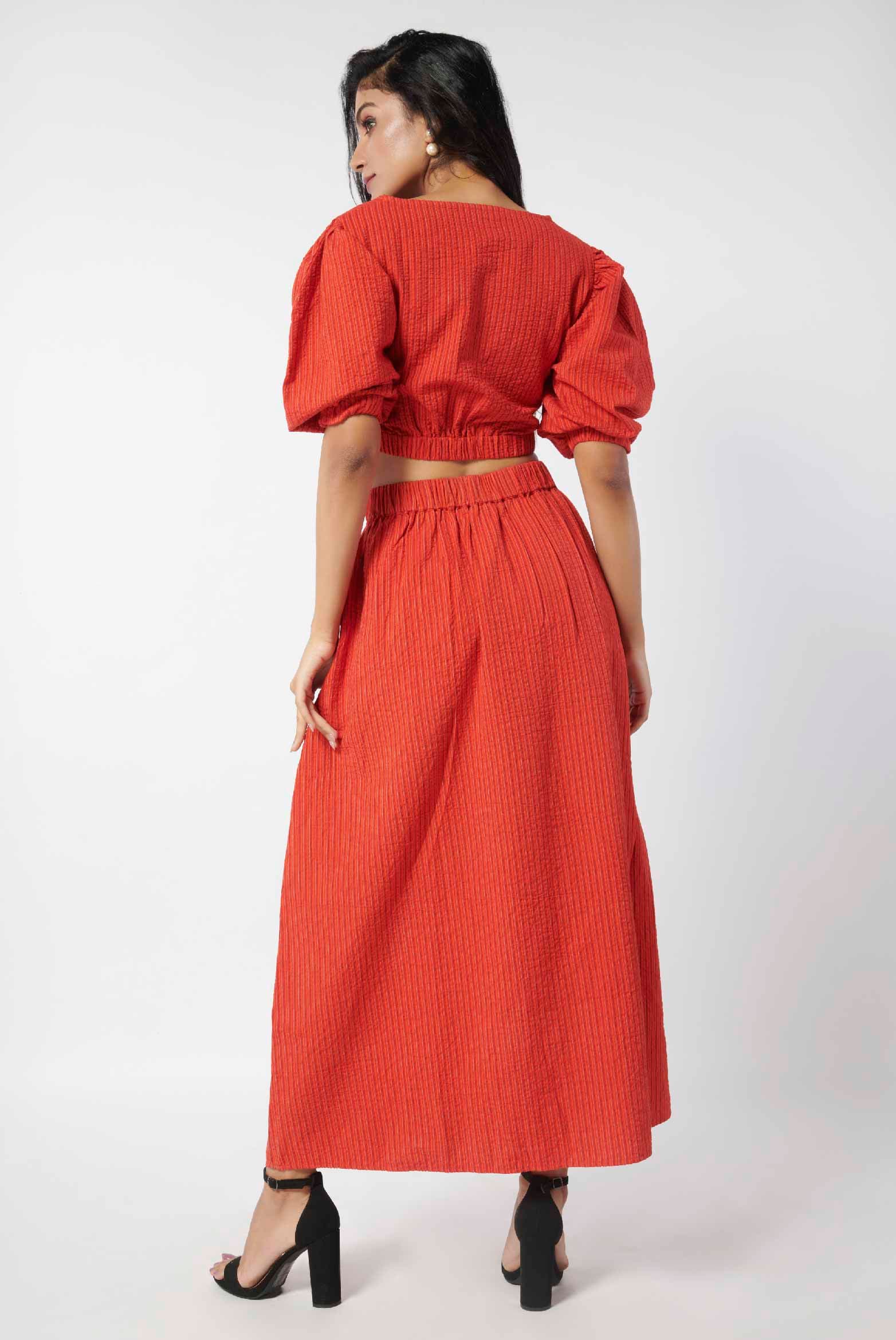 Seersucker Stripe Top