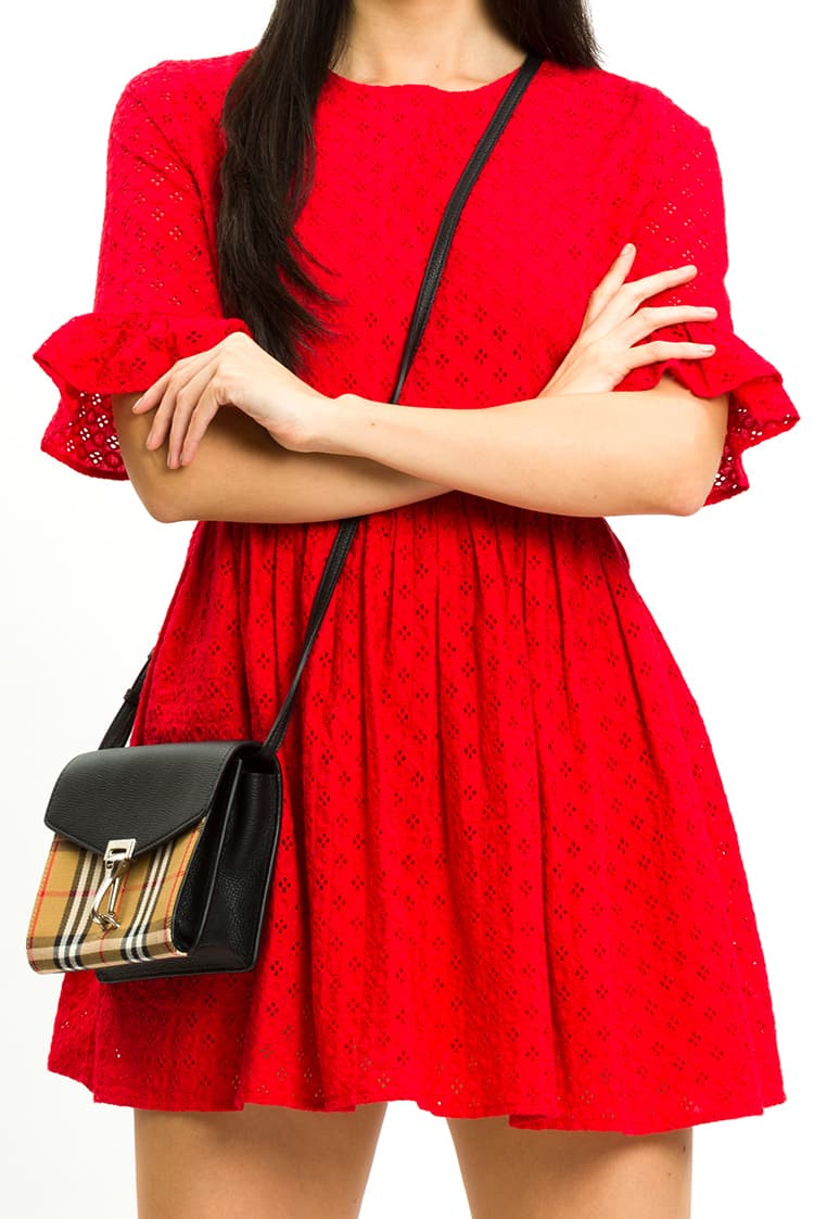 Broderie Dress with Frill Sleeves