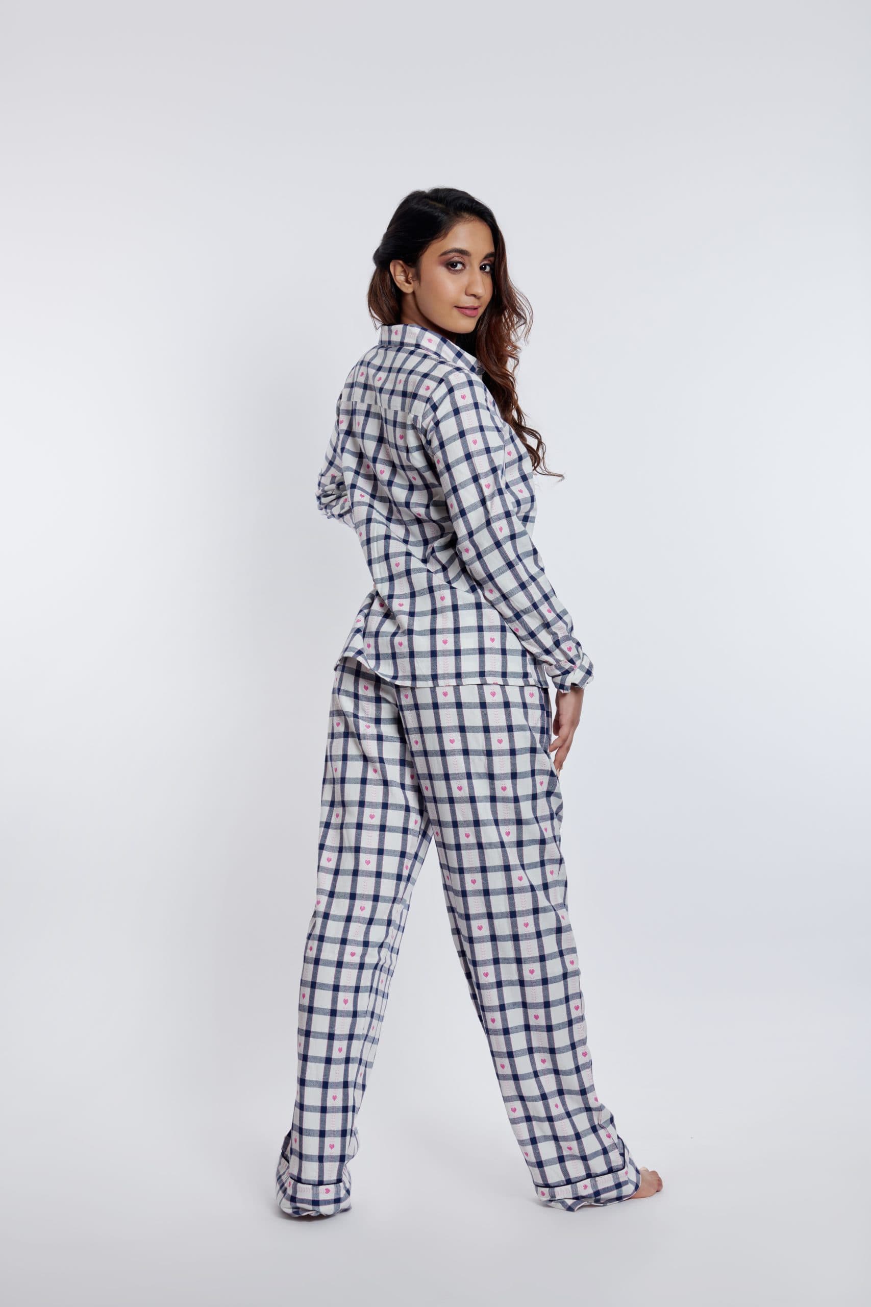 Heart Dobby Printed PJ Set