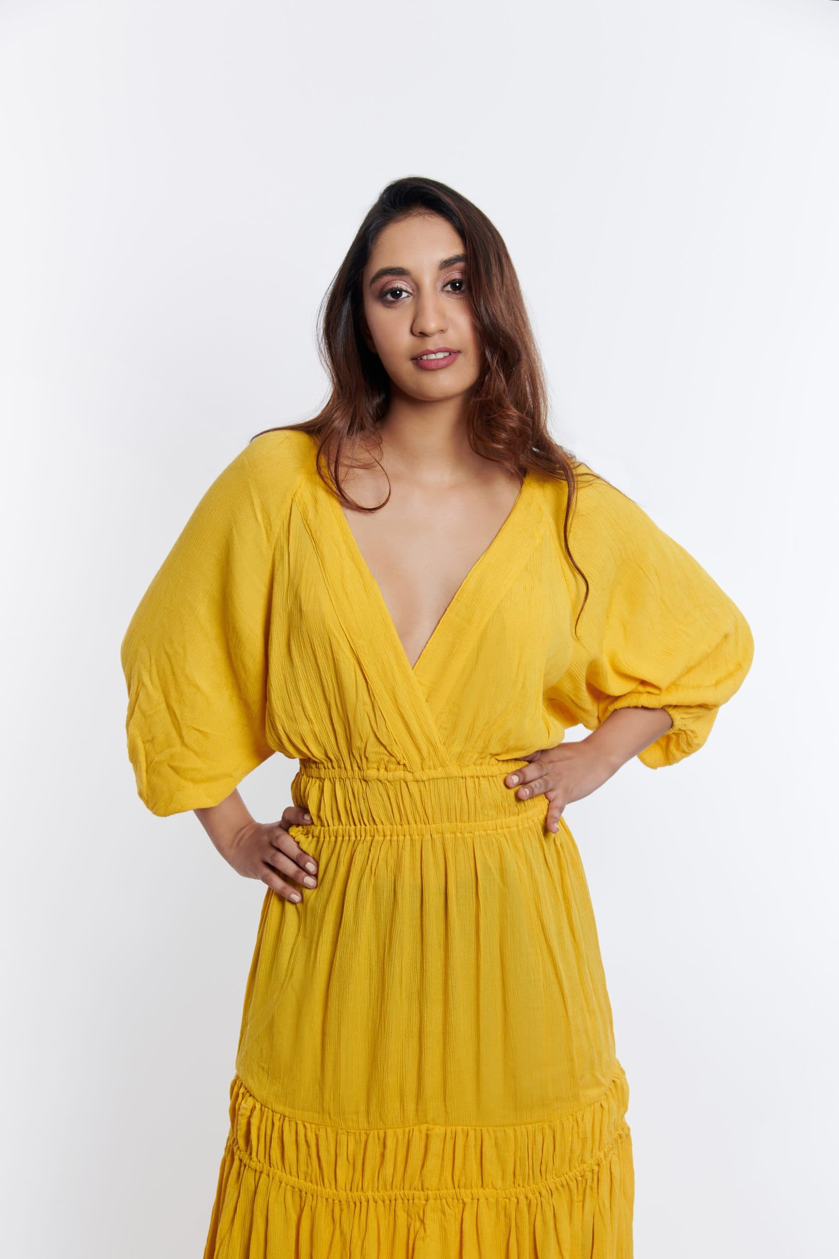 Cheesecloth Tiered Maxi Dress