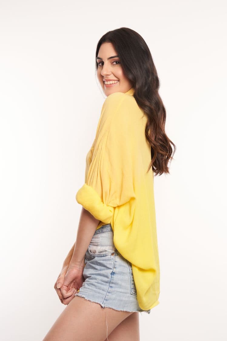 Tiedye Lemon Cheesecloth Shirt