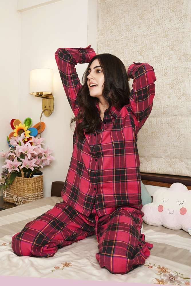 Red Checked PJ Set