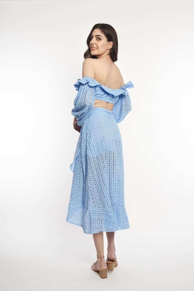 Broderie Frill Bandeau Top