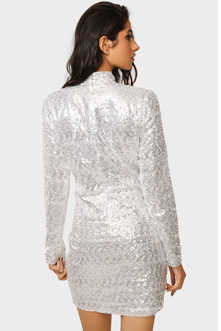 Sequin High Neck Bodycon