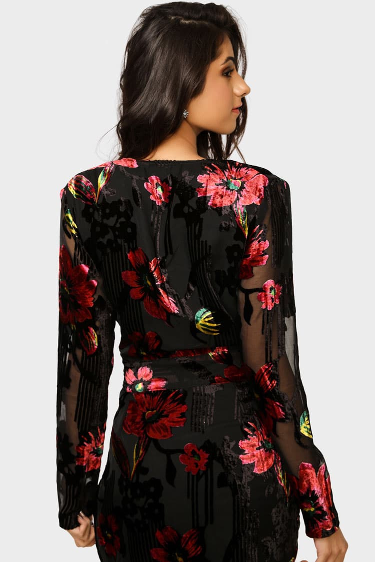 Velvet Bodycon Mini Dress