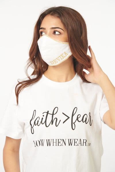 Embroidered Customised Face Covering (Set of 3)