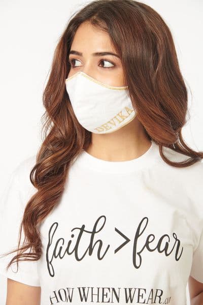 Embroidered Customised Face Covering (Set of 3)