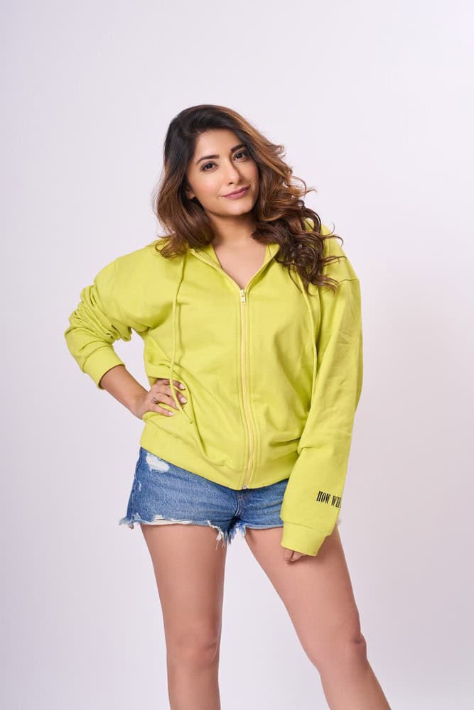 Neon WTF Slogan Hoodie