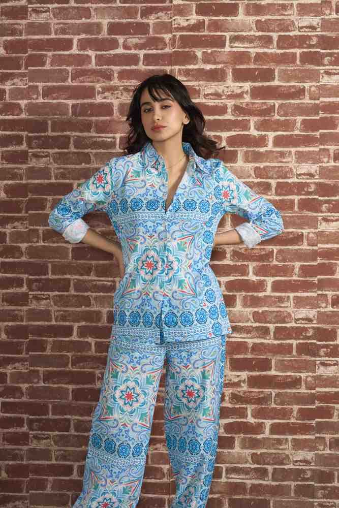 The Amalfi Printed Linen Coord