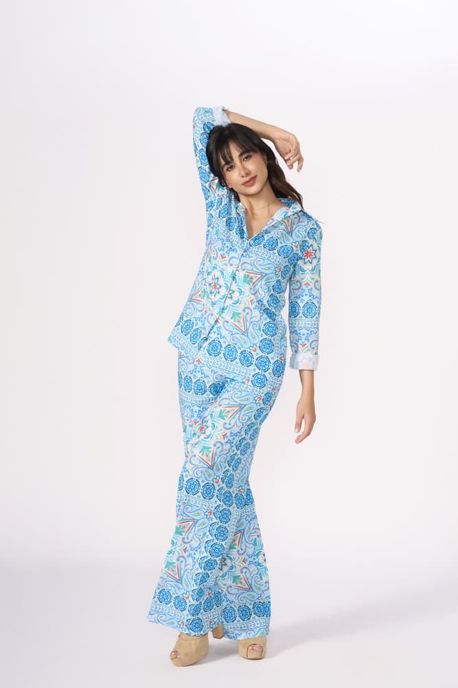 The Amalfi Printed Linen Coord