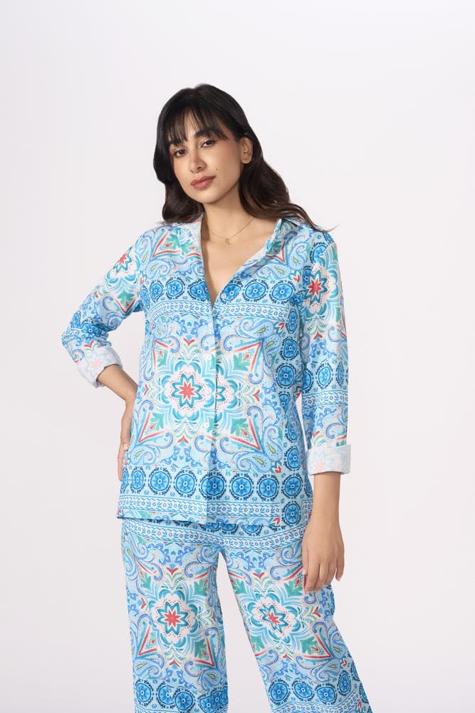 The Amalfi Printed Linen Coord