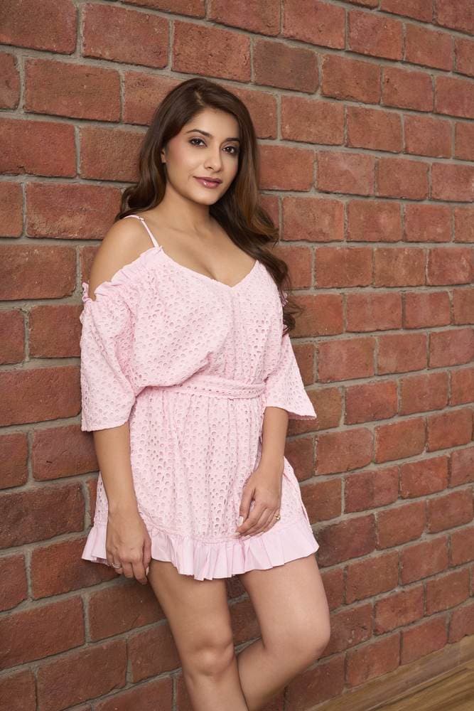Pink Broderie Tie Waist Playsuit