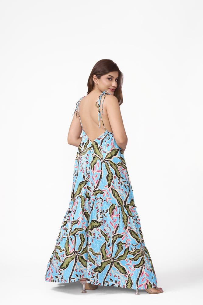 Rainforest Printed Strappy Viscose Sundress