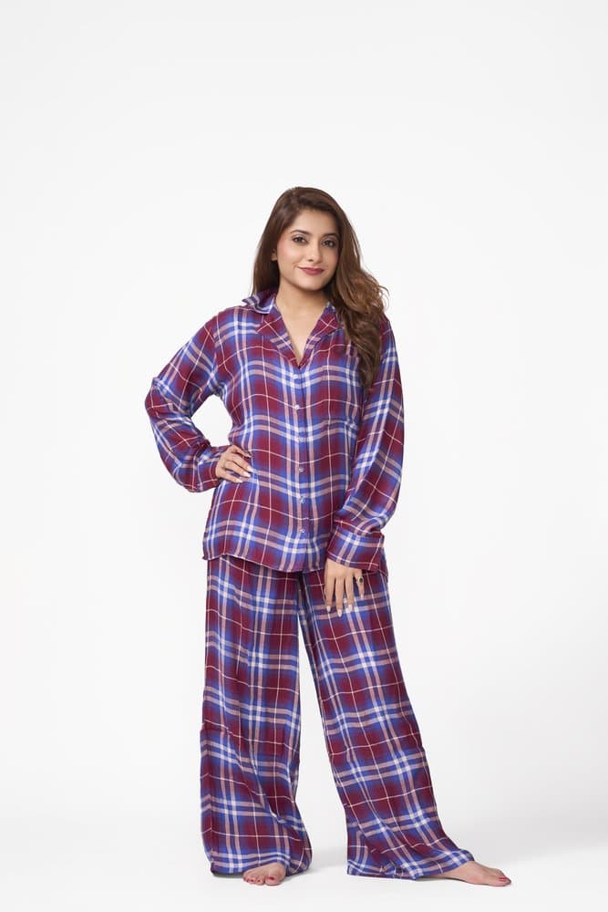Winter Check PJ Set