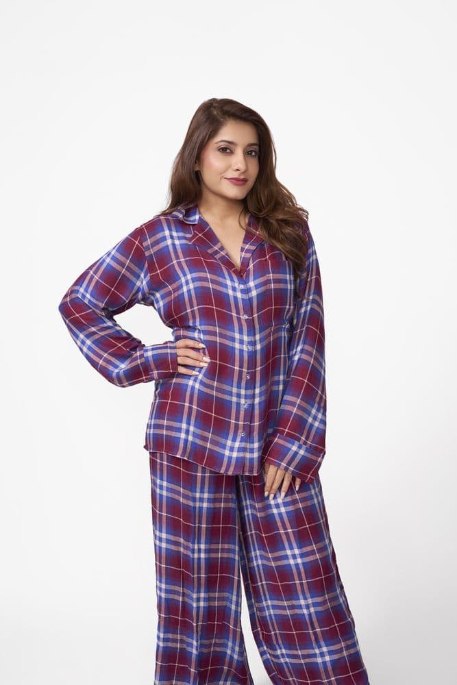 Winter Check PJ Set