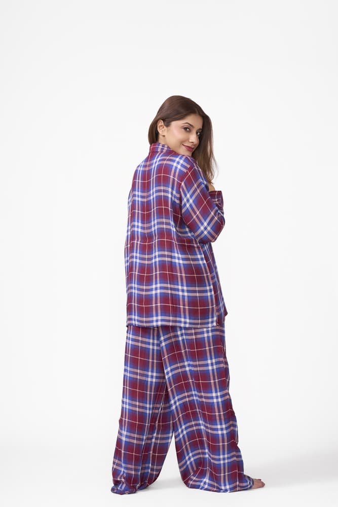Winter Check PJ Set