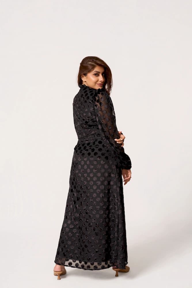 The Blackout Bloom Velvet Maxi Dress