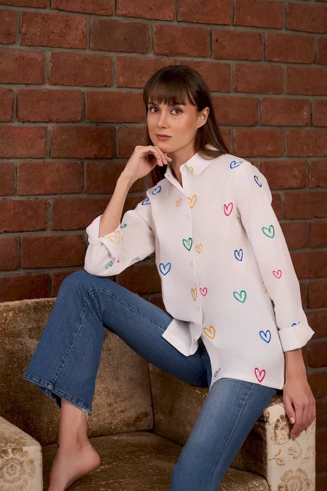 The Embroidered All Heart Shirt
