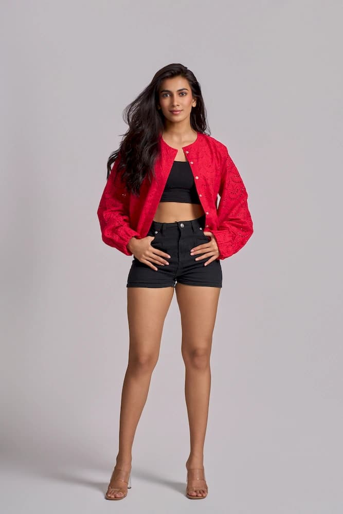 Broderie Bomber Jacket