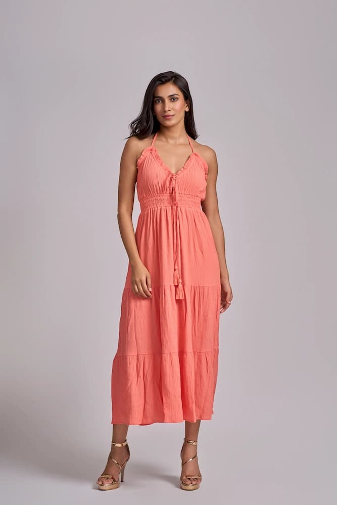 Tiered Marbella Cheesecloth Dress