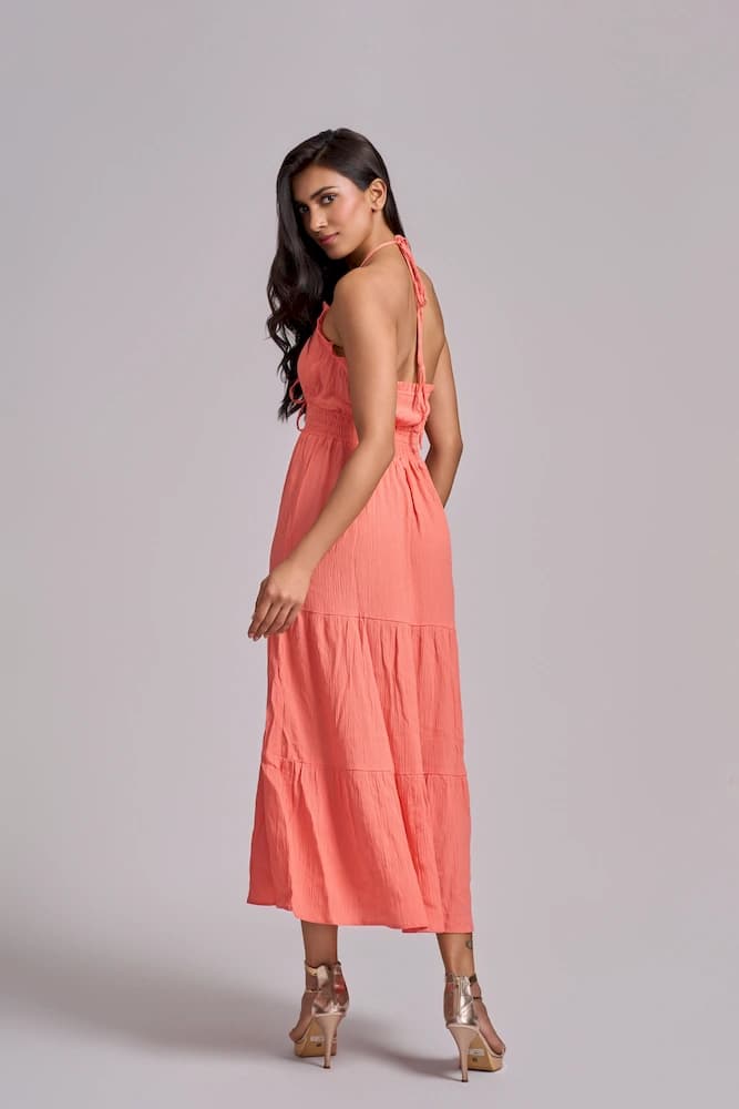 Tiered Marbella Cheesecloth Dress